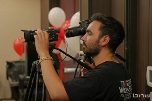 Video Director Larry Dominico working his magic at The Artist Workshop: Career Day