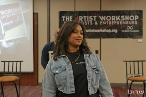 Event Producer Candice Richardson at The Artist Workshop: Career Day