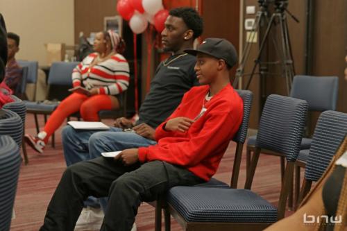 Workshop members listen to the panelists at The Artist Workshop: Career Day