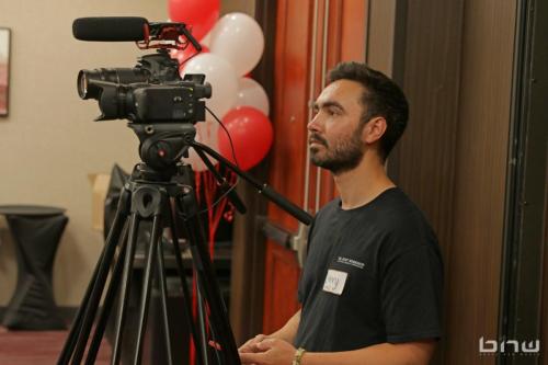 Video Director Larry Dominico working his magic at The Artist Workshop: Career Day