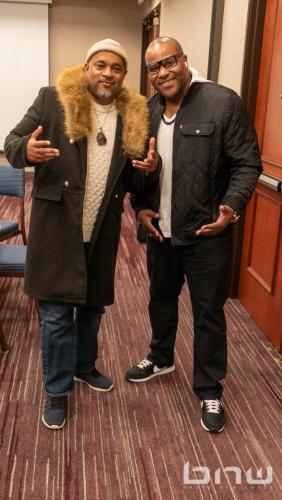 Panelist Duane DaRock Ramos with founder Shyan Selah at the Artist Workshop: The Creative Process