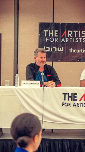 Panelist Charles Newman at The Artist Workshop: The Long Money Game.