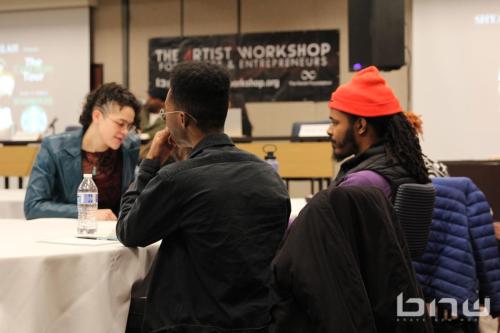 Attendees at The Artist Workshop: Production 101 