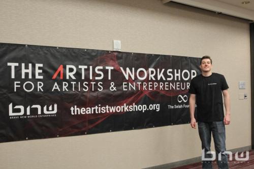 Photographer Michael Teehee at The Artist Workshop: Production 101