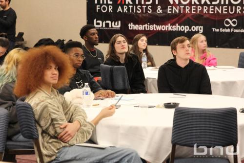 Attendees at The Artist Workshop: Production 101 