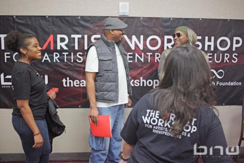 A'Noelle Jackson, Kirkland Morris and Shyan Selah at The Artist Workshop: The Actor.