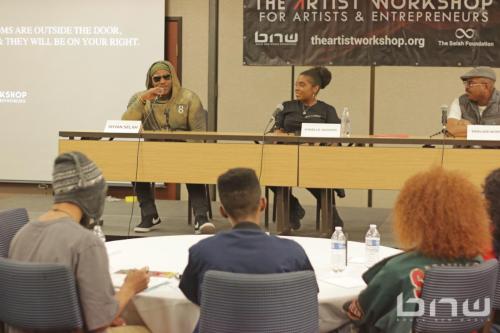 Shyan Selah, A'Noelle Jackson on The Artist Workshop: The Actor panel.