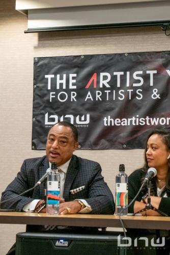Curtis Elerson speaks at The Artist Workshop: Music and Entertainment 101